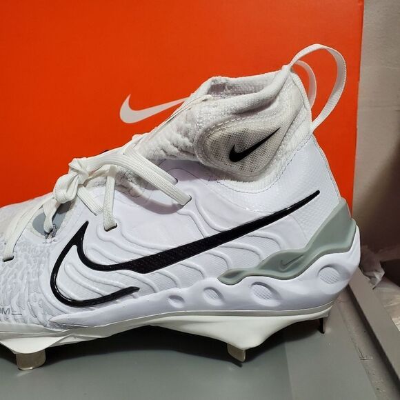 Nike Alpha Huarache NXT White Men Sz 8 Metal Baseball Cleat DJ6517-100 New - Picture 11 of 14